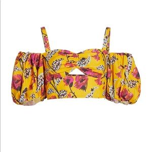 A.L.C. Melody Off-The-Shoulder Cropped Top